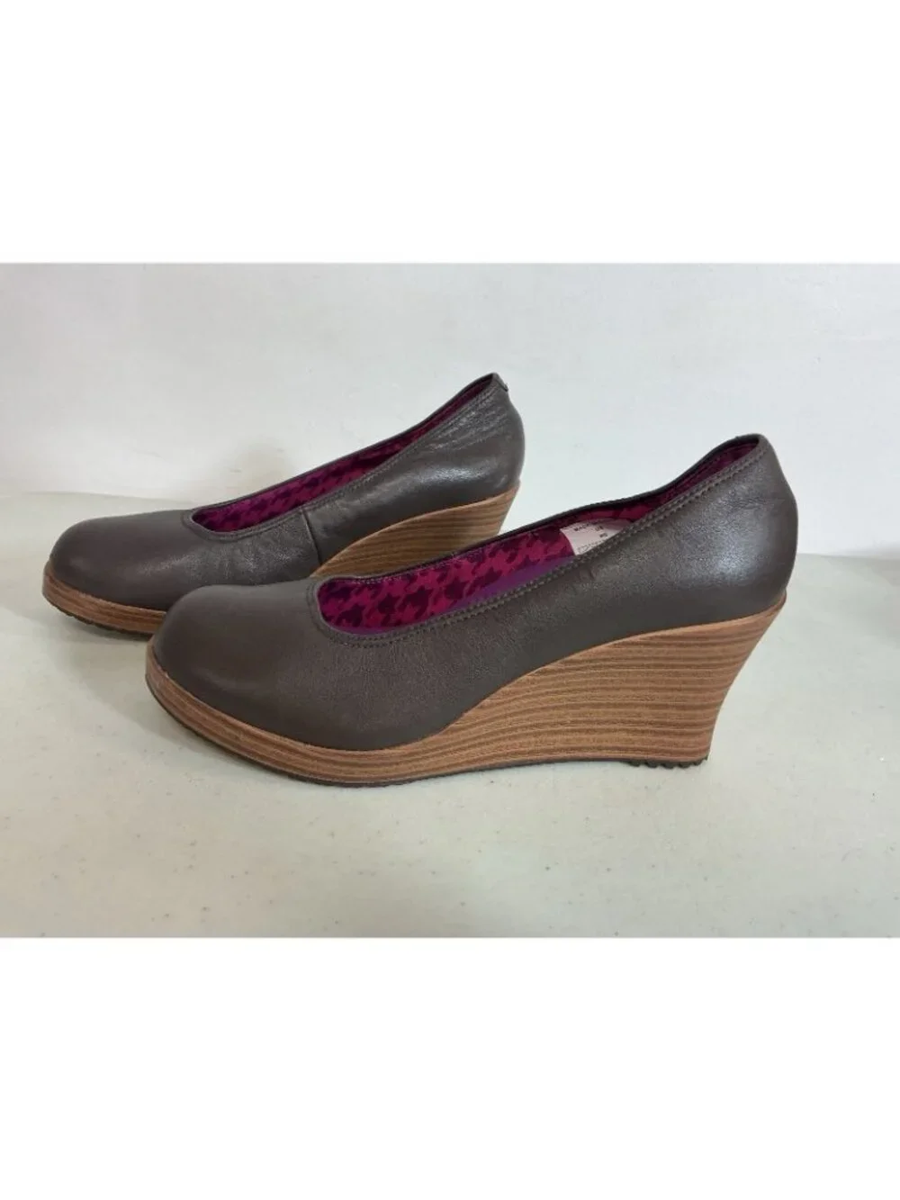 Crocs Leather Wedge Pumps Platform Womens 6